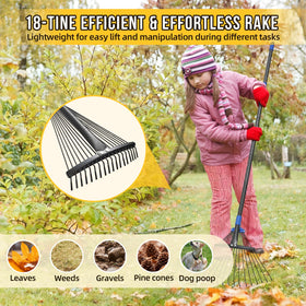 UIABOPZ leaf rake demonstrates tool-free assembly for quick setup.