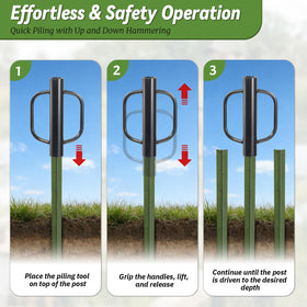 UIABOPZ 17 inch model ready for standard fence post driving