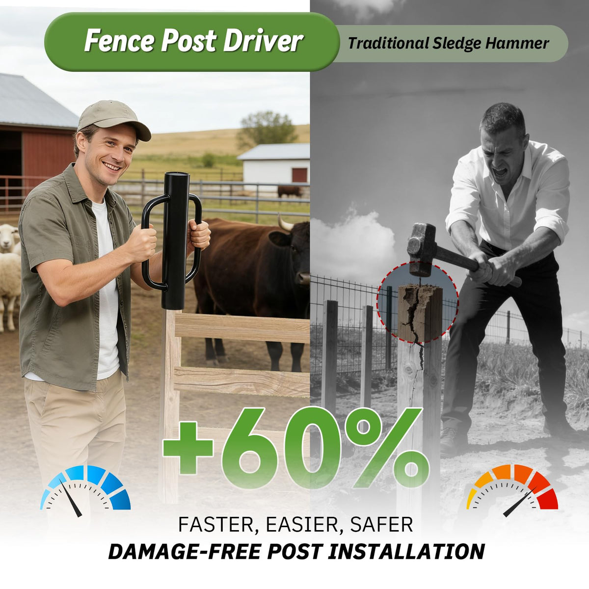UIABOPZ ergonomic handle demonstrates comfortable, controlled driving for less shoulder strain