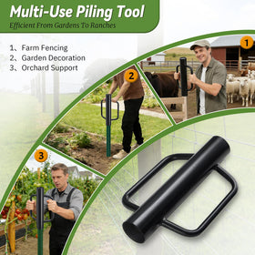UIABOPZ garden orchard use showing efficient fence installation with minimal effort