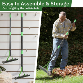 UIABOPZ Thatch Rake easy assembly and space-saving storage