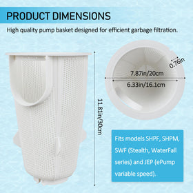 Uietuc R0445900 debris basket for Jandy JEP guards against clogs and maintains circulation