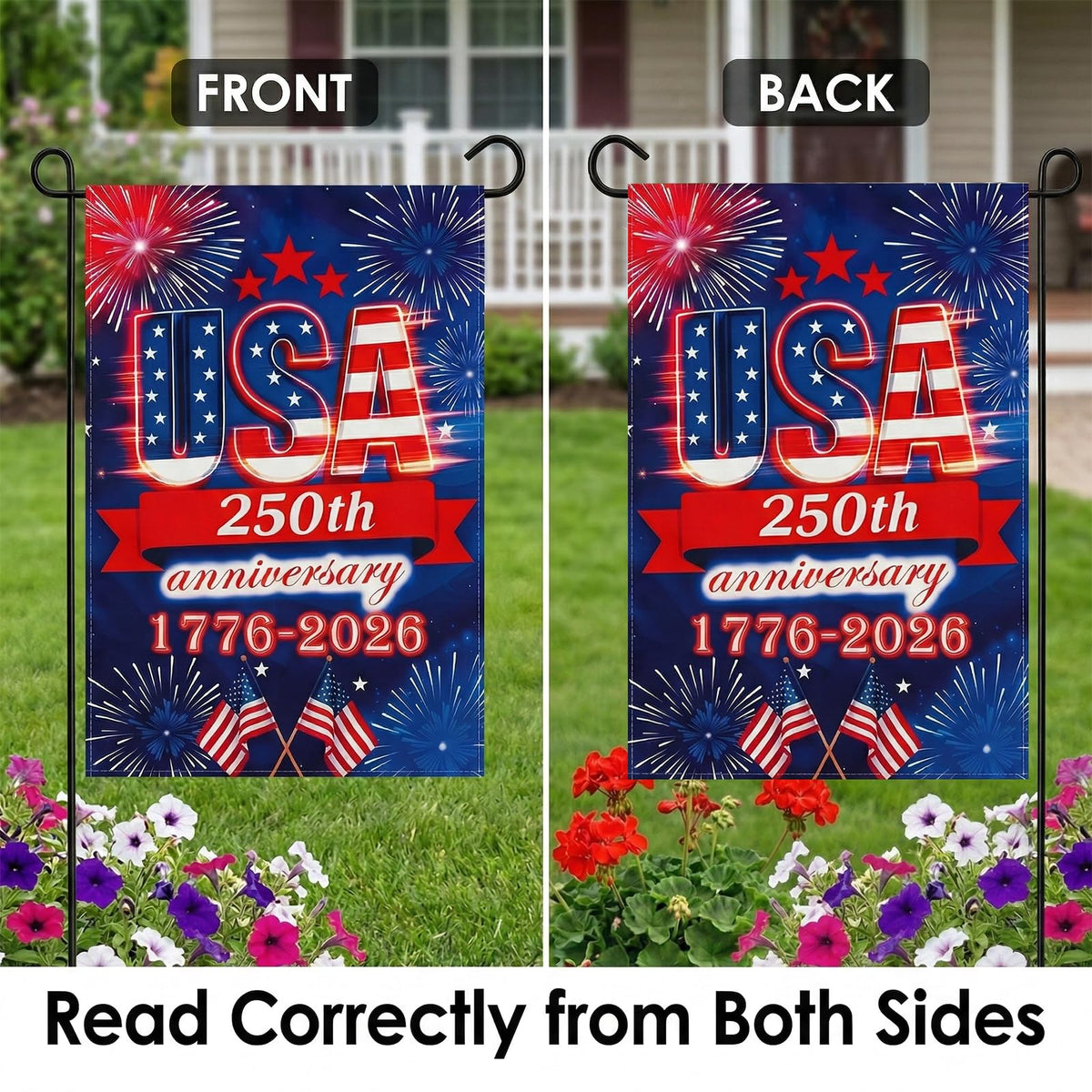 UIMIU flag with fireworks design enhances patriotic celebrations and curb appeal