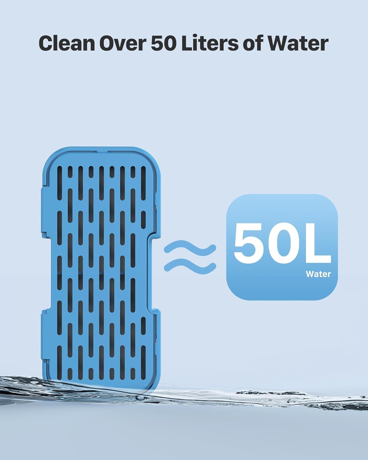 Pack includes 12 filters and 12 sponges for easy maintenance