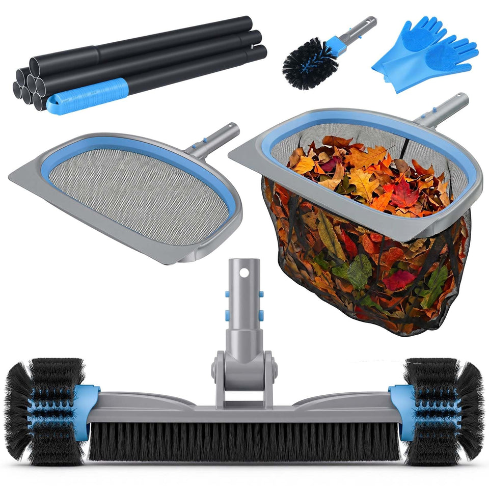 UIRWAY 6-in-1 deluxe brush head for walls and floors gently cleans surfaces