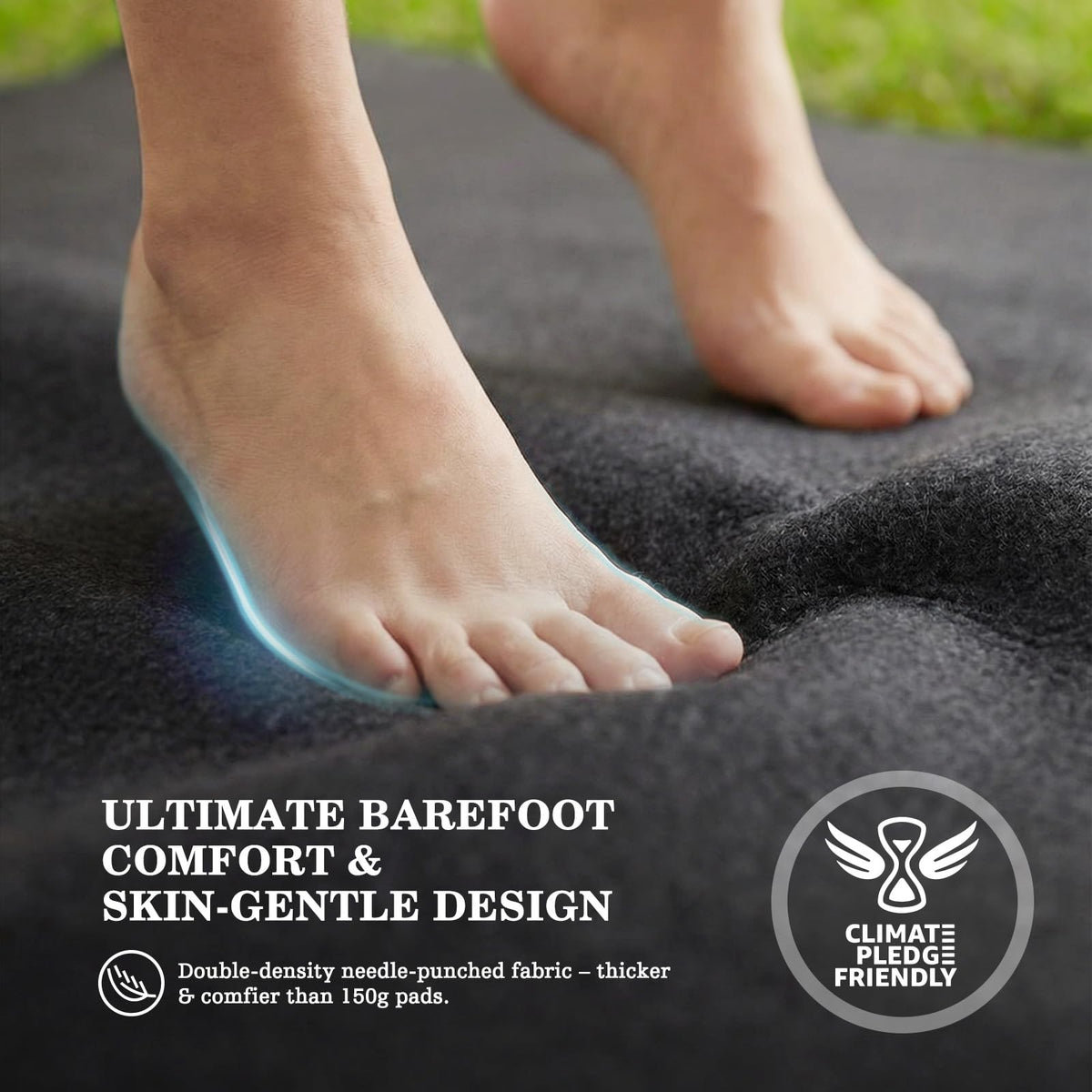 UIRWAY easy installation on grass, gravel, concrete or patio surfaces