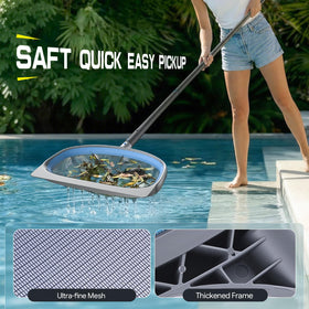 UIRWAY extendable aluminum pole reaches corners from 2 to 11 feet