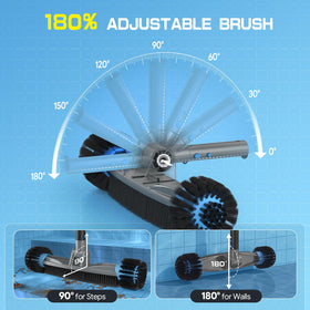 UIRWAY in-ground pool cleaning: versatile tool for surfaces and bottom debris