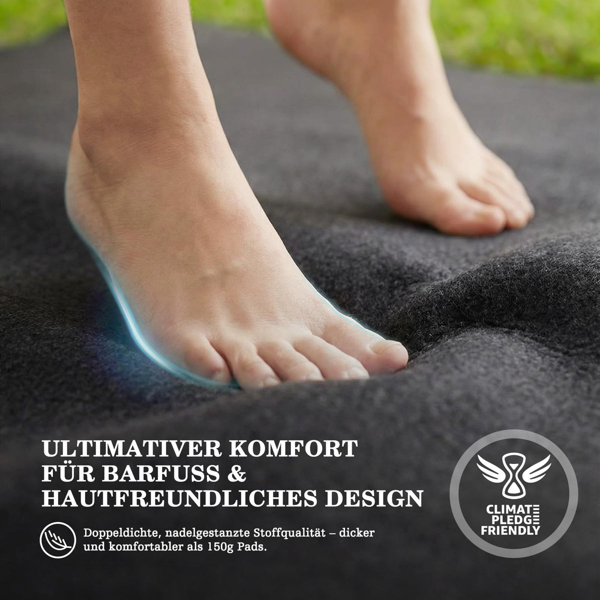 UIRWAY installation on grass gravel concrete or patio surfaces