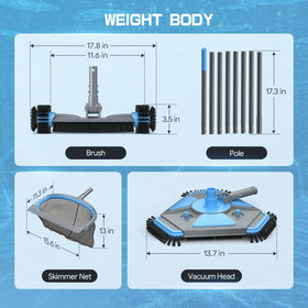 UIRWAY side brush improves edge cleaning along pool edges.
