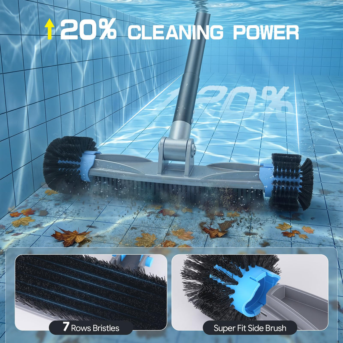 UIRWAY small brush doubles as a cobweb duster for versatility