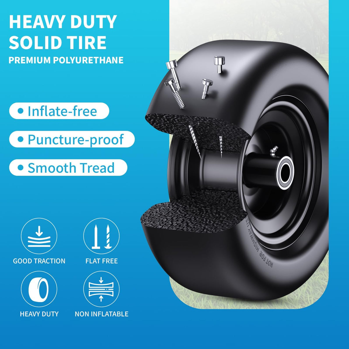 Uiuaquas 2-pack provides ready replacement tires for upgrades.