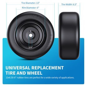 Uiuaquas universal-fit lawn mower tire fits many equipment for versatile use.