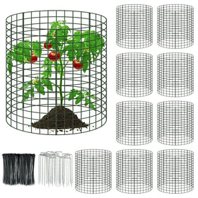 UJG wire plant protectors guard vegetables from animals.