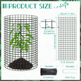 UJG wire mesh panel closeup shows durable construction for long-lasting garden guards.