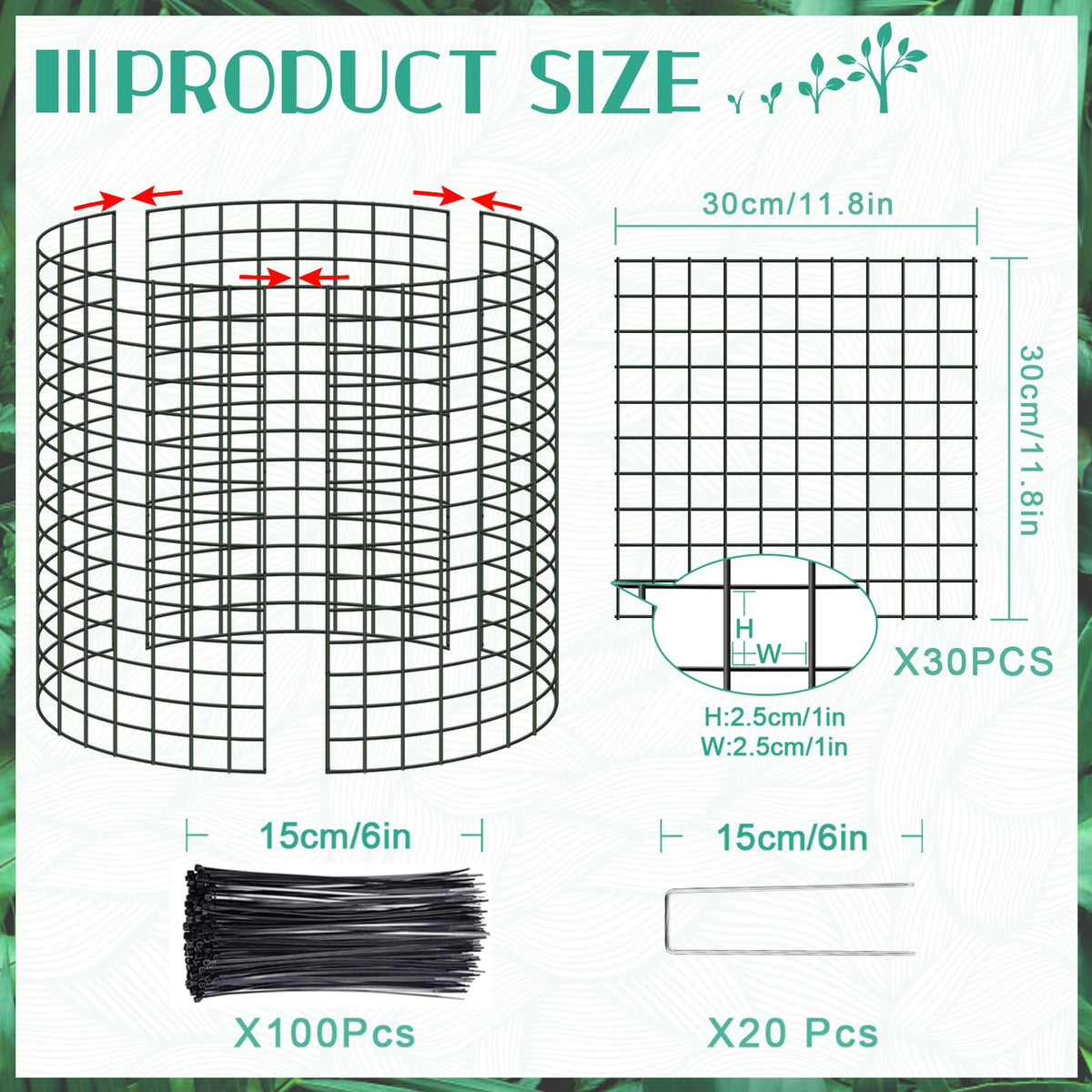 UJG wire mesh cages demonstrate panel joining for irregular beds.