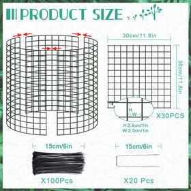UJG wire mesh cages demonstrate panel joining for irregular beds.