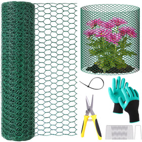 UJG wire plant protector roller shields plants from animals while you garden