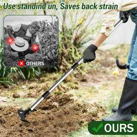 Adjustable Ukiupop handle from 30 to 58 inches for ergonomic use