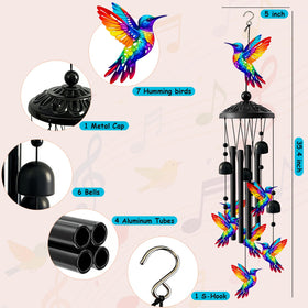 Ukulork memorial wind chimes add a calming memorial ambiance for garden spaces.