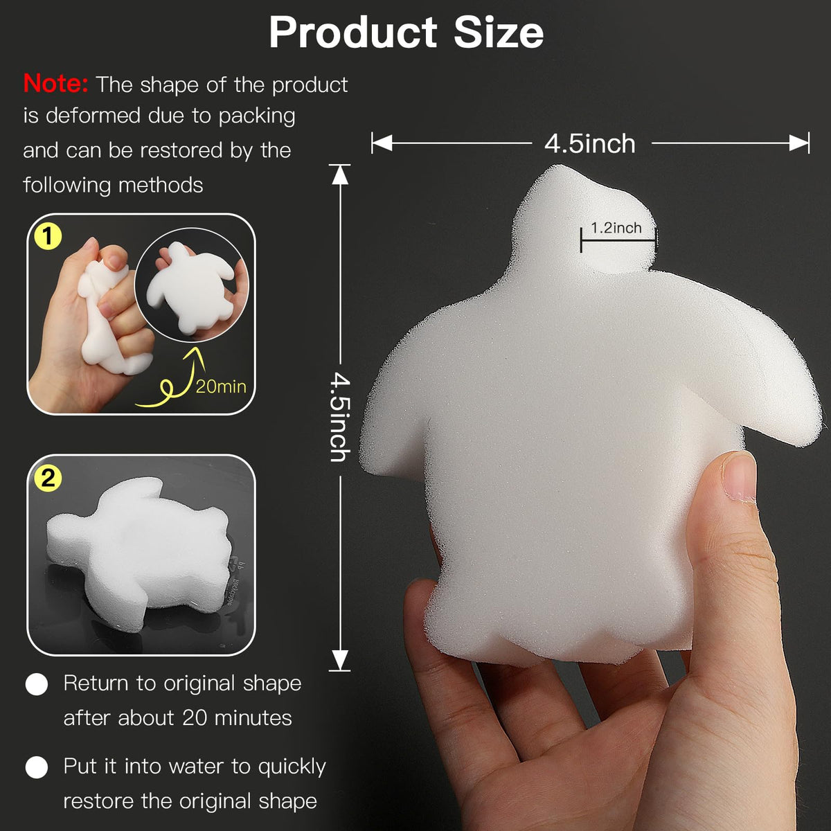 Ukulork squeeze-and-reuse sponge after use for easy cleaning