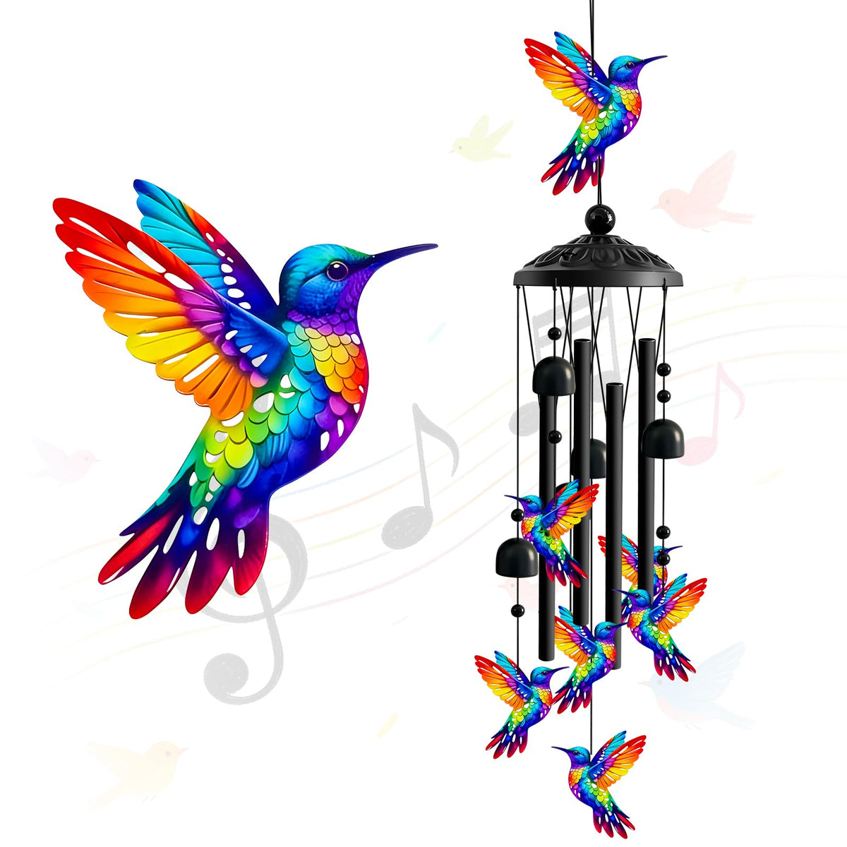 Ukulork wind chimes for outdoor patios deliver a serene, deep acoustic backdrop.