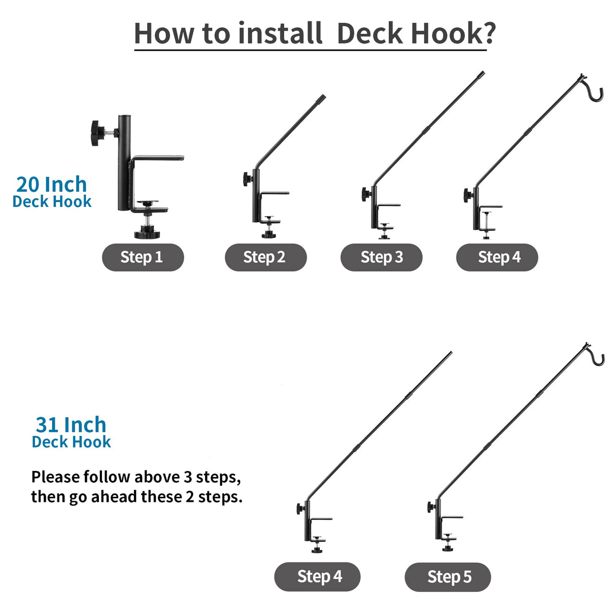 ULIOK versatile outdoor hook accommodates feeders, plants, and lanterns