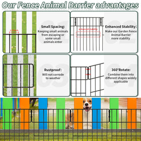 ULIOK barrier fence panels connect quickly with included cable ties