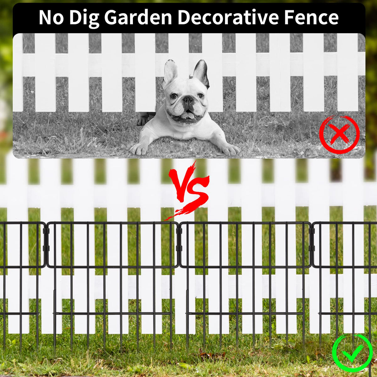 ULIOK fence ground insertion angle eases setup without digging