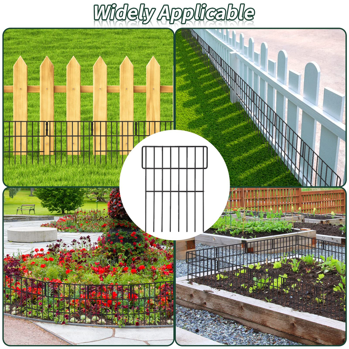 ULIOK barrier fence supports round, hexagonal, or straight layouts