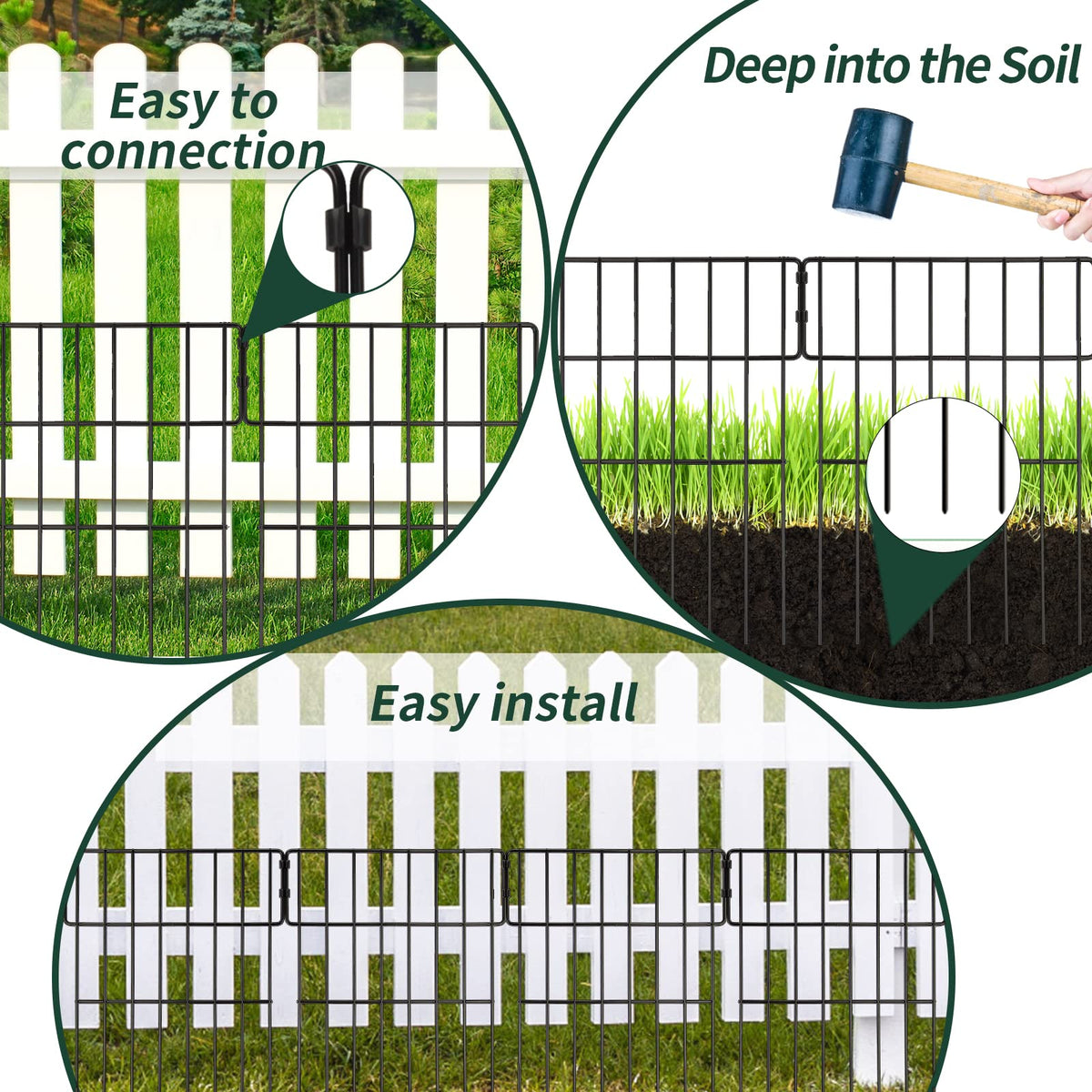 ULIOK fence includes wire cutter for trimming ties