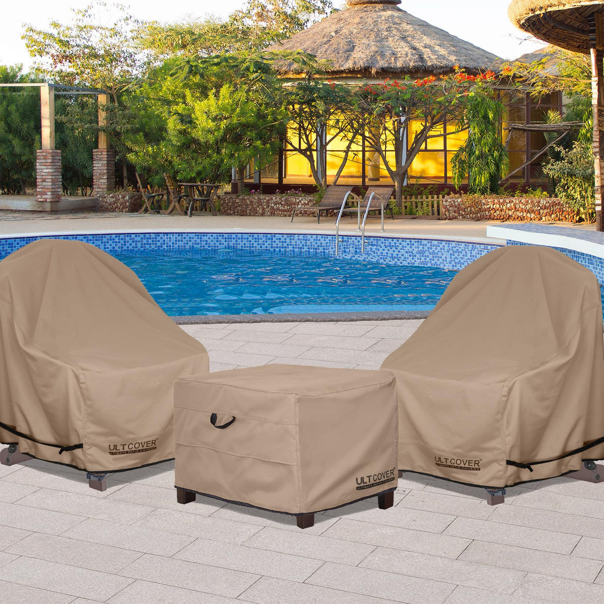 ULTCOVER 32x25x18 size fits most rectangular ottomans and side tables.