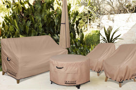 Four-pack set convenient for guarding several outdoor chairs.