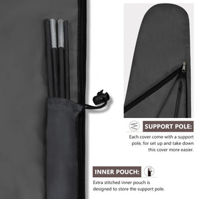 ULTCOVER elastic hem cord with toggle provides a customizable snug fit