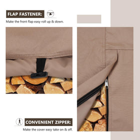 ULTCOVER 8ft cover with heavy-duty buckle strap detail prevents shifting in wind