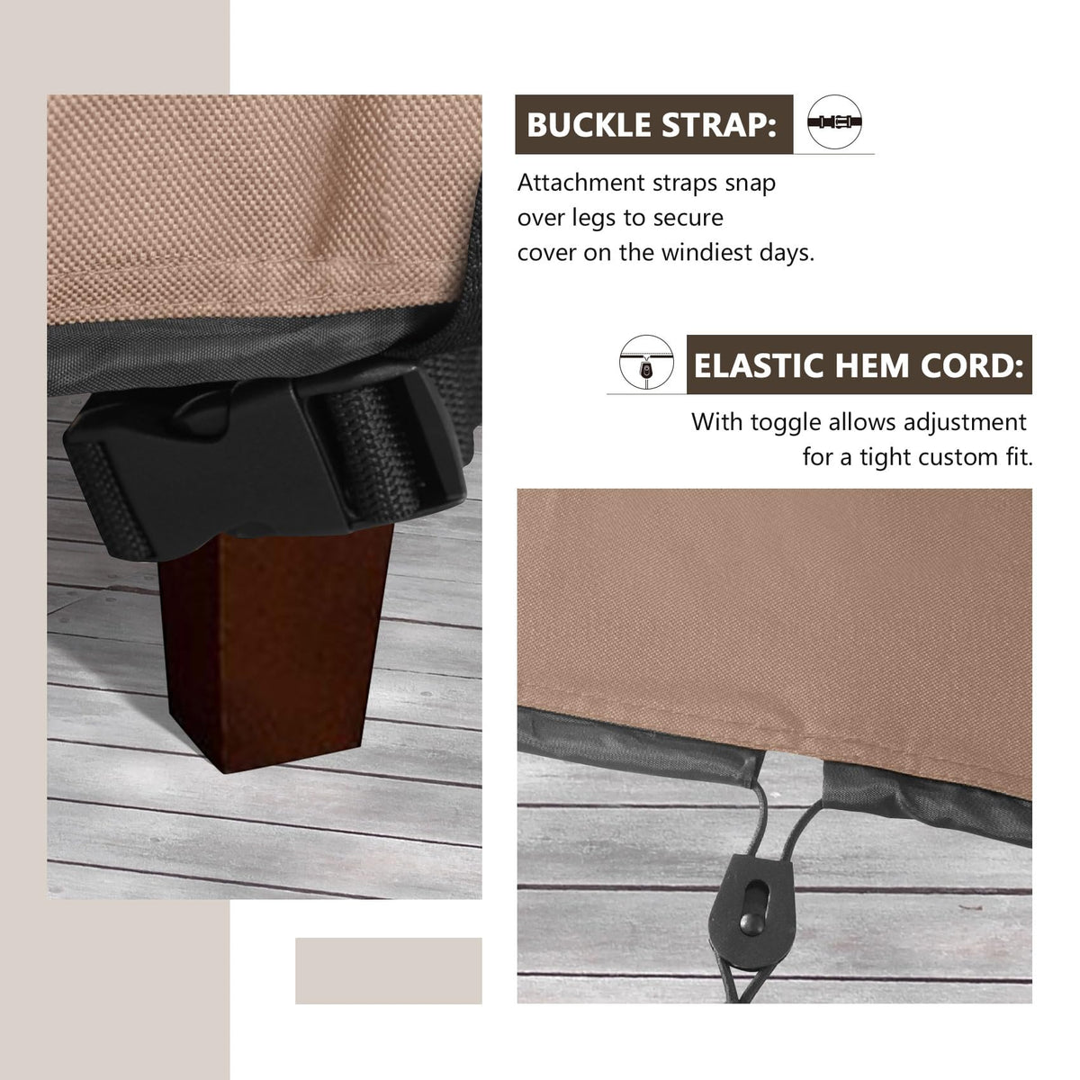 ULTCOVER two-side vents promote airflow and prevent moisture build-up.