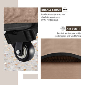 ULTCOVER full-coverage design minimizes sun exposure and accumulation of leaves and dust.