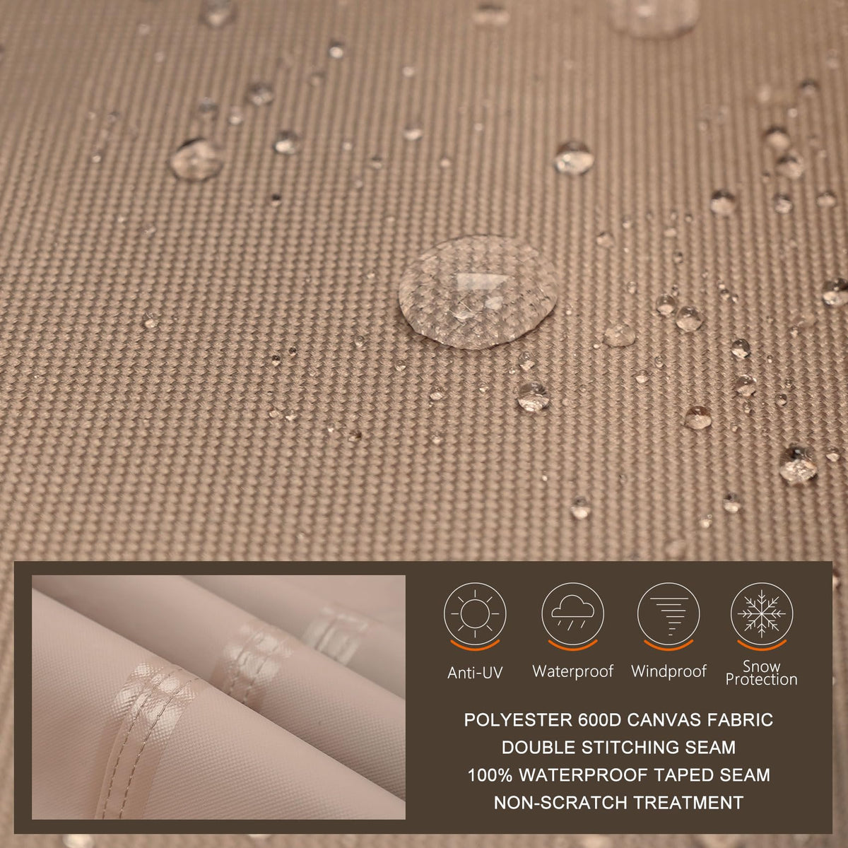 ULTCOVER full-coverage design shields furniture from sun fading and debris.