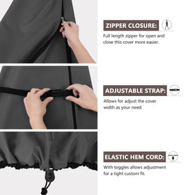 ULTCOVER full coverage design shields sun and weather, keeping umbrellas looking new