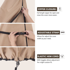 ULTCOVER heavy-duty clips and straps for snug, adjustable coverage.