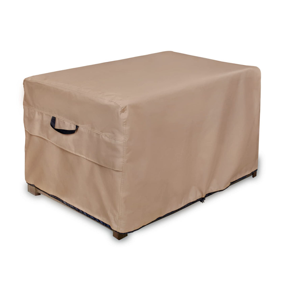 ULTCOVER deck box cover protects outdoor storage from rain and sun at 54 by 28 inches.