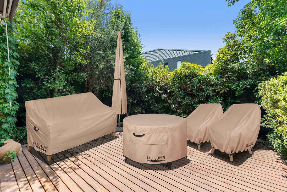 ULTCOVER round 36-inch easy care cover simplifies maintenance and storage.