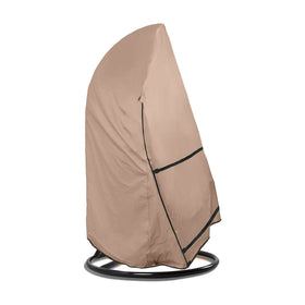 ULTCOVER patio hanging egg chair cover protects against rain and sun while staying snug.