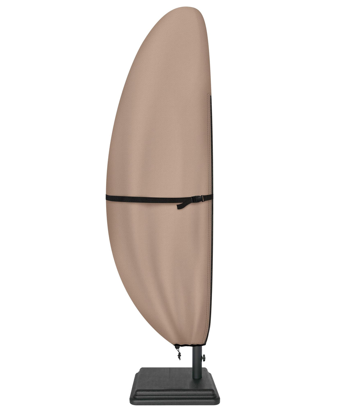 ULTCOVER patio parasol cover with full coverage protects offset umbrellas from sun and rain.