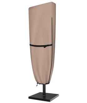 ULTCOVER patio parasol cover protects a 15 ft double-sided umbrella from rain