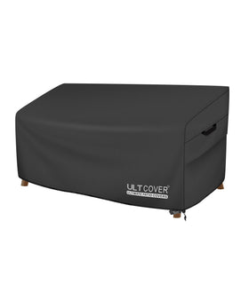 ULTCOVER patio sofa cover on a 74W x 35D x 35H sofa, secure fit.