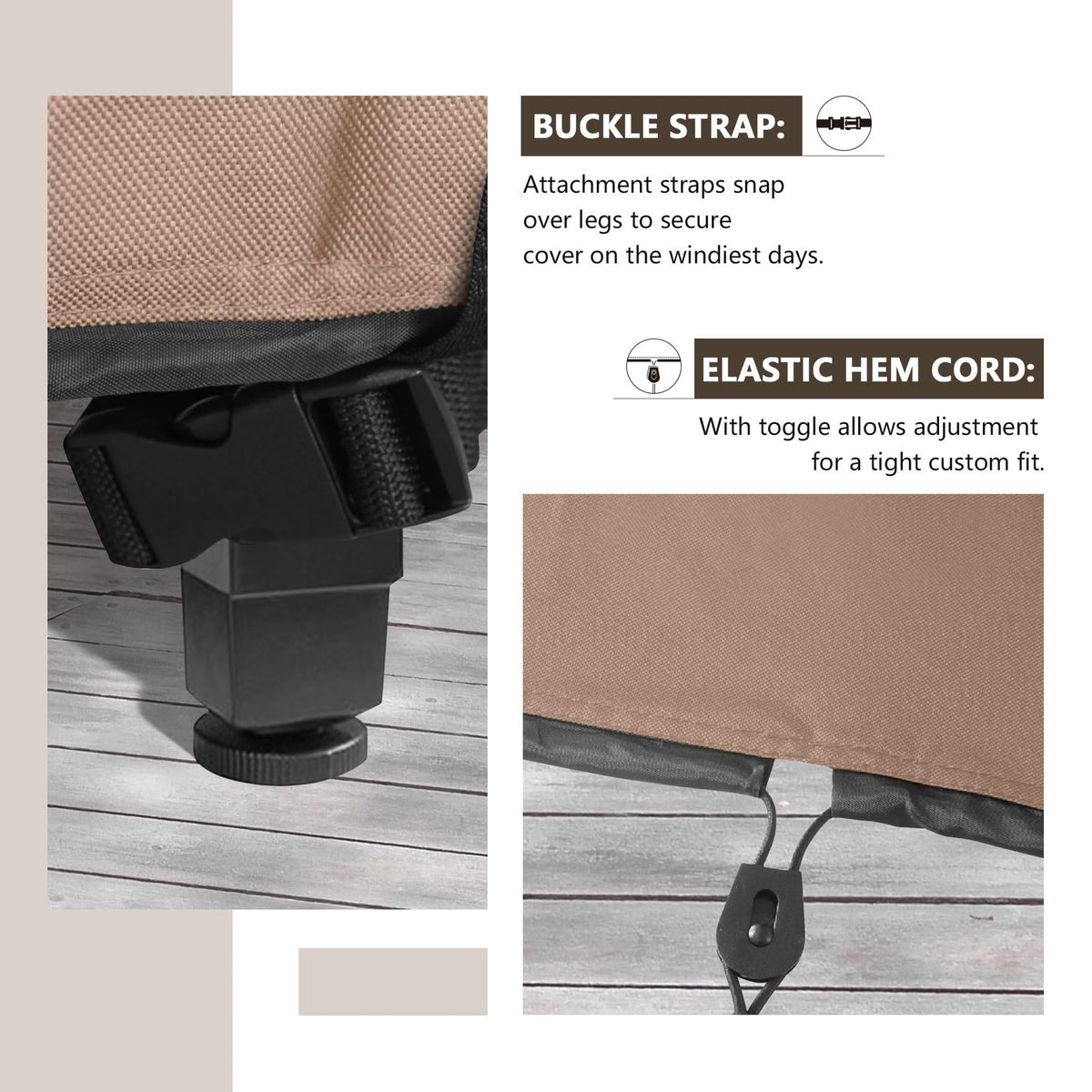 ULTCOVER side ventilation system promotes airflow to prevent moisture buildup.
