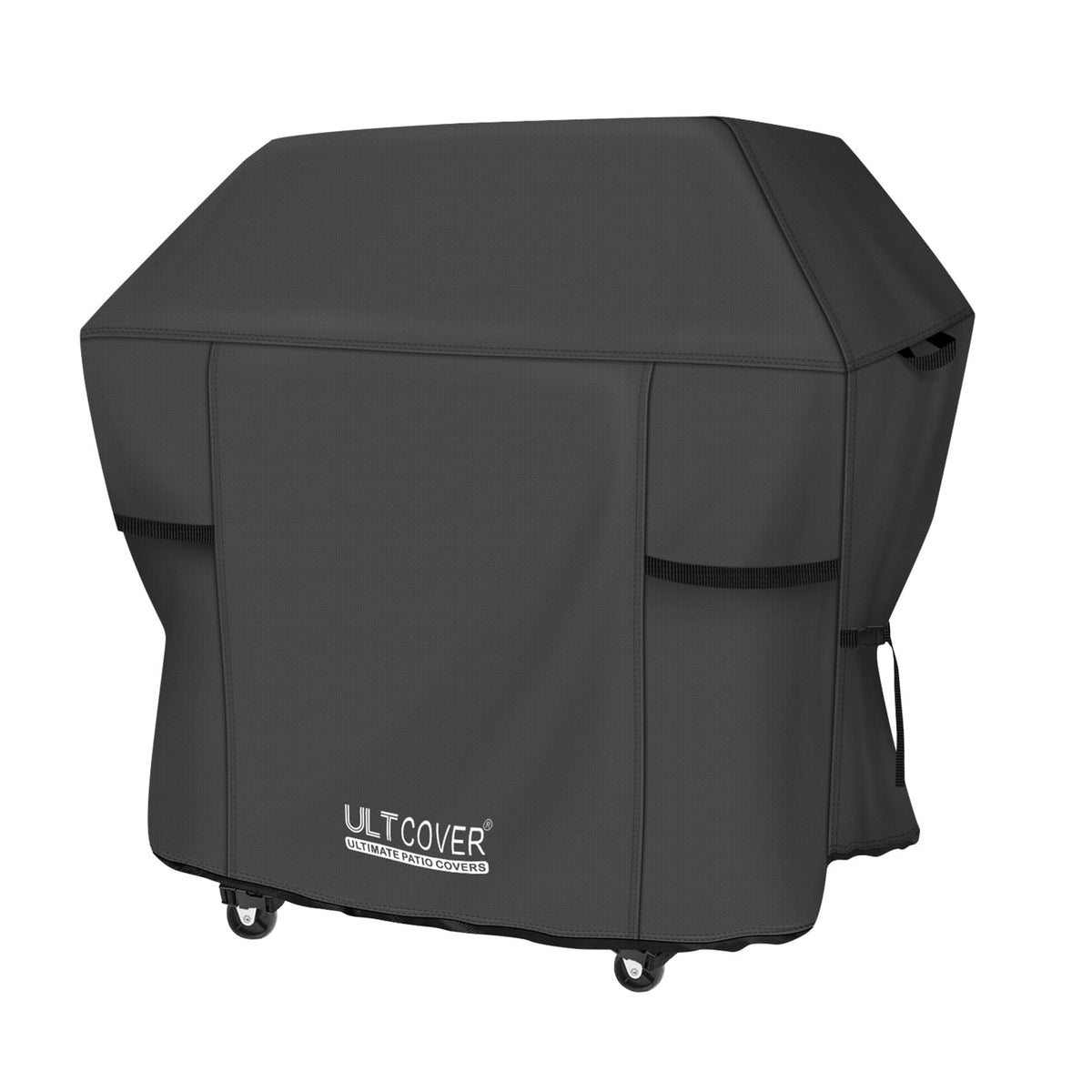 ULTCOVER 55-inch waterproof grill cover protecting grill from rain