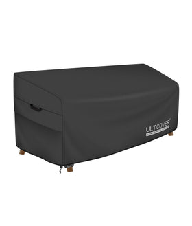 ULTCOVER waterproof outdoor sofa cover shields 86W x 30D x 35H from rain and sun.