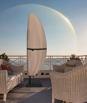 ULTCOVER weather-ready protection keeps your umbrella looking new season after season.